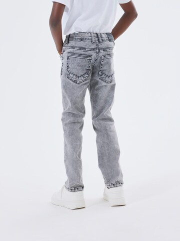 Coupe slim Jean 'Pete' NAME IT en gris