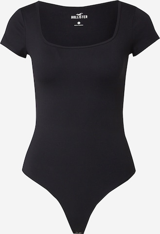 HOLLISTER Shirt bodysuit in Black: front