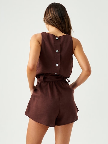 St MRLO Jumpsuit 'KARA' in Bruin: terug