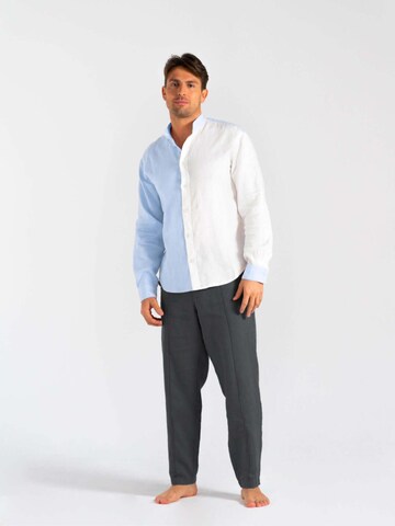 HACOY Comfort fit Button Up Shirt in Blue
