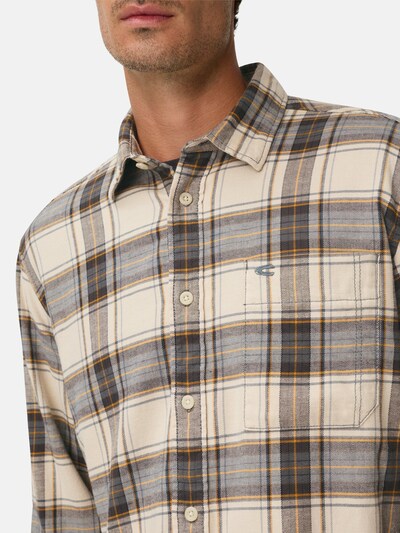 CAMEL ACTIVE fleXXXactive® Langarmhemd aus leichtem Flanell in weiß, Produktansicht