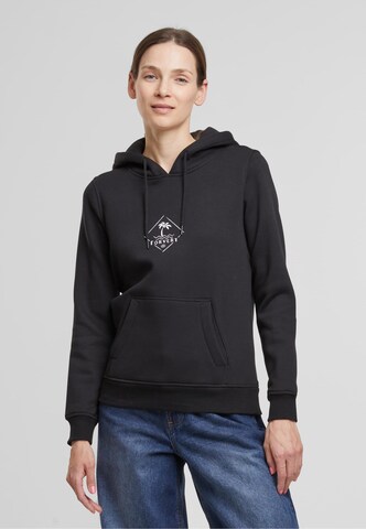 Forvert Sweatshirt 'Santa Rosa' in Schwarz: Vorderseite