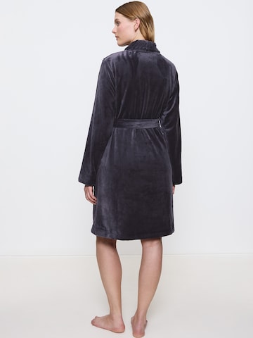 TRIUMPH Bathrobe short ' Fleece Robe ' in Grey