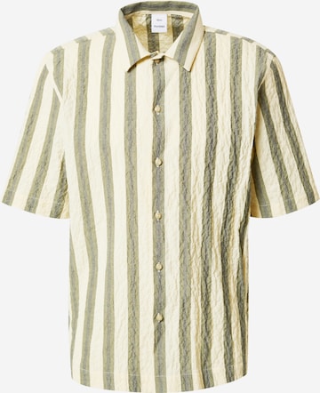 Won Hundred Regular fit Button Up Shirt 'Kenny' in Yellow: front