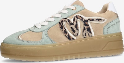 MANFIELD Sneaker in nude / braun / mint, Produktansicht