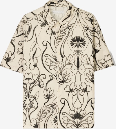 Bershka Paita värissä ecru / musta, Tuotenäkymä