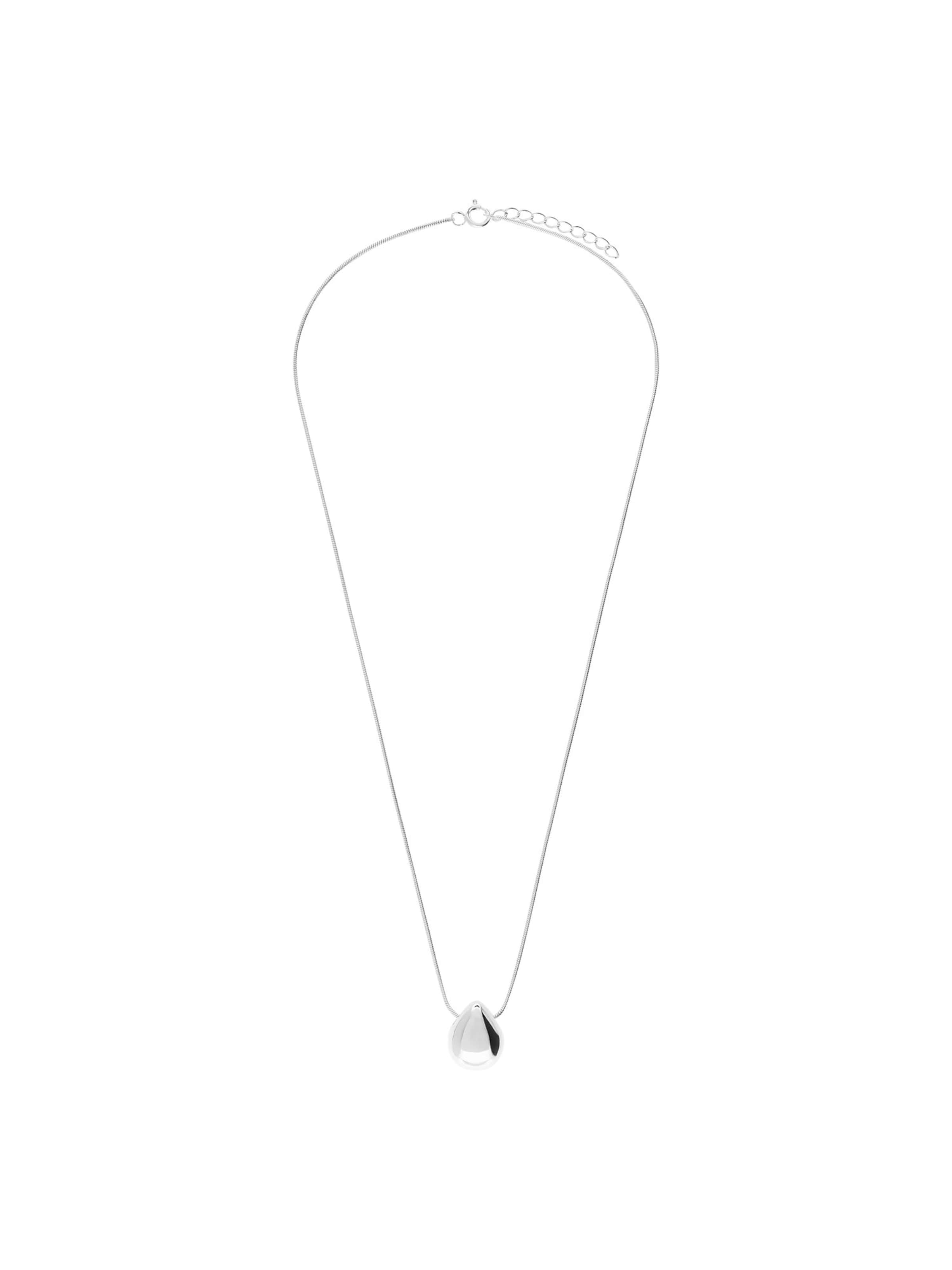 Lucardi Ketting 'Modernes Basic' in Zilver: voorkant