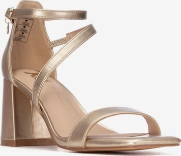 Xti - Sandalias en oro: frente