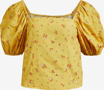 Camicia da donna 'Rose' di OBJECT in giallo: frontale