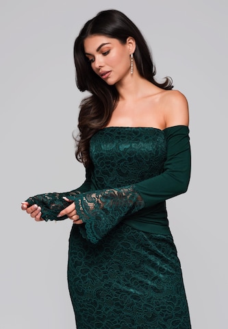 Robe de soirée Ombre en vert