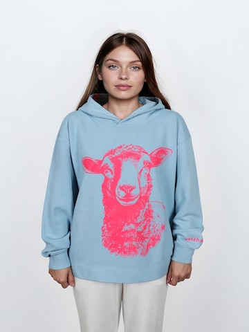 salzhaut Sweatshirt in Blauw: voorkant