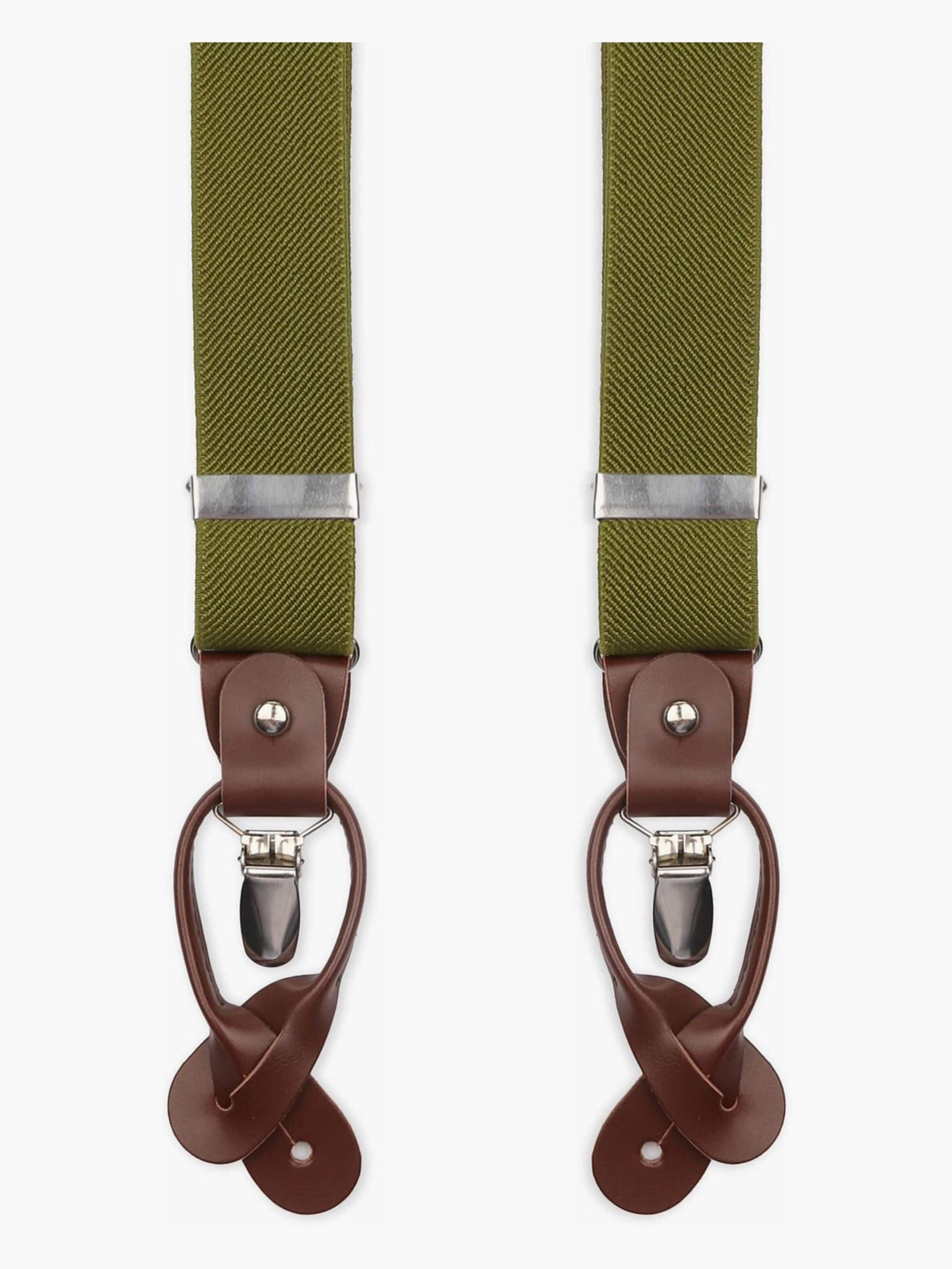 Suitable Suspenders in Green