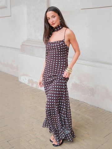 Rochie ' Bellagio ' de la ITS MAY pe albastru: față