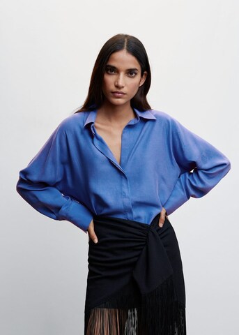 MANGO Bluse 'Lima' in Blau: predná strana