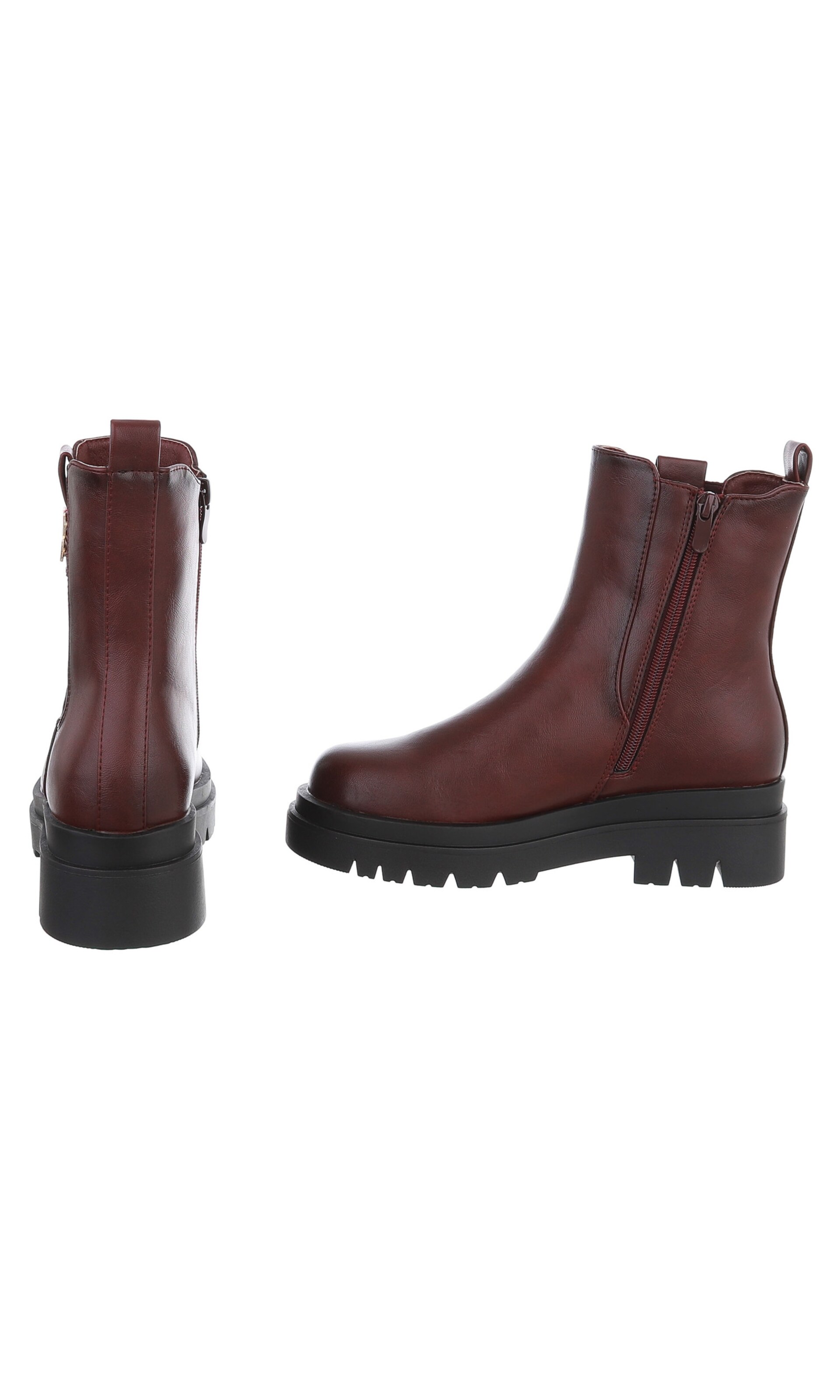 Ital-Design Stiefelette in Rot
