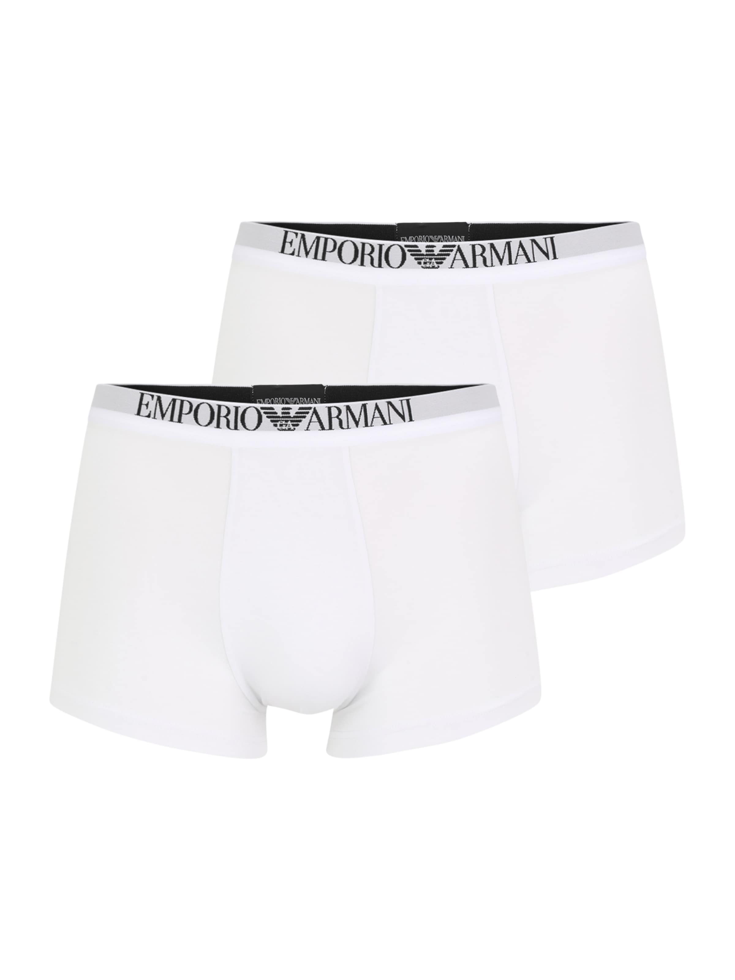 Boxers Emporio Armani en blanc : devant