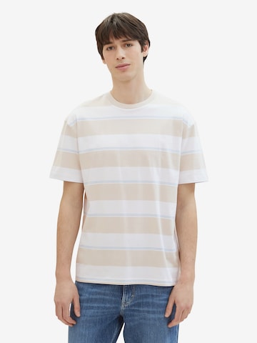 TOM TAILOR DENIM T-Shirt in Beige