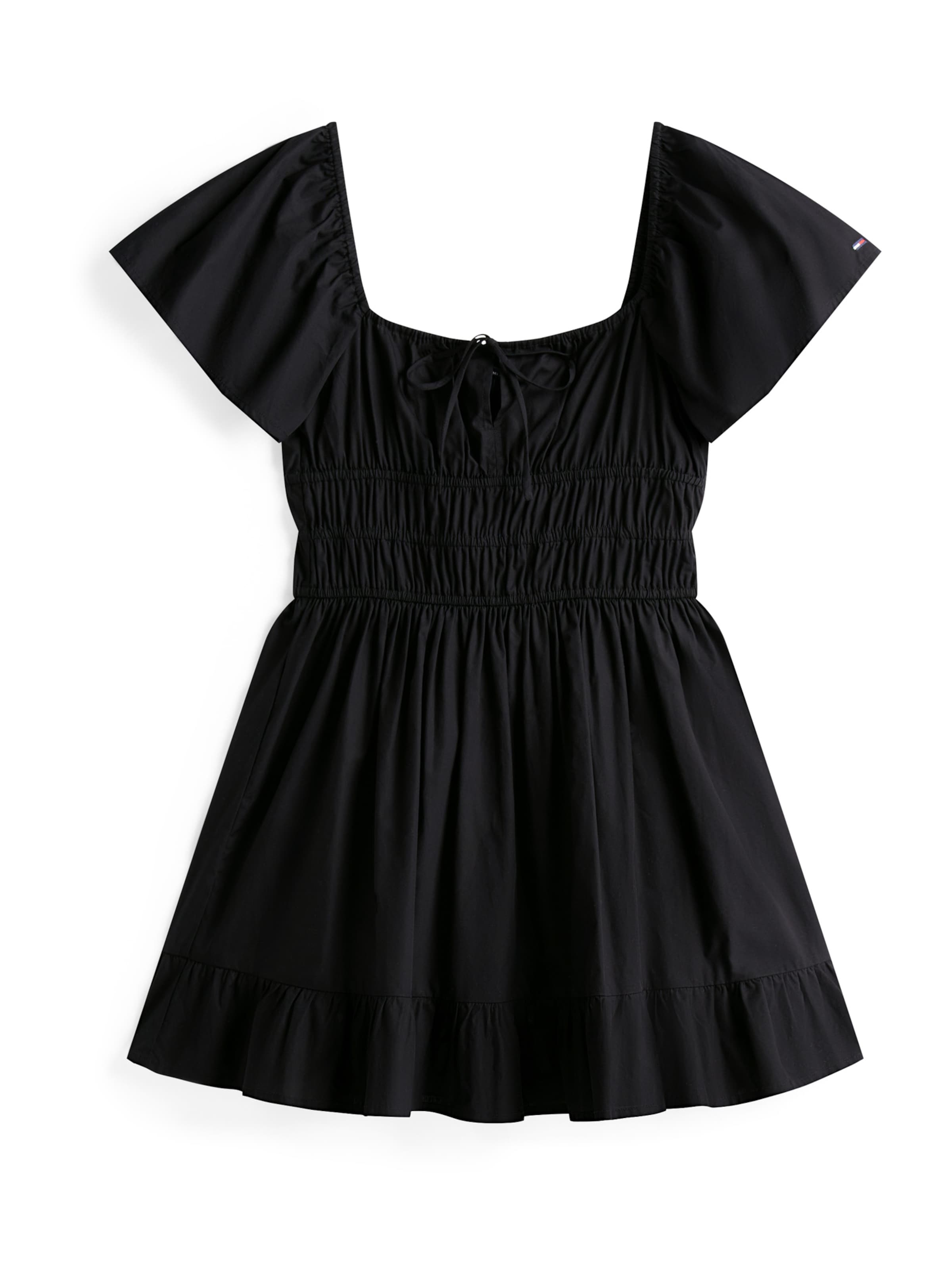 Tommy Jeans Šaty – černá: přední strana