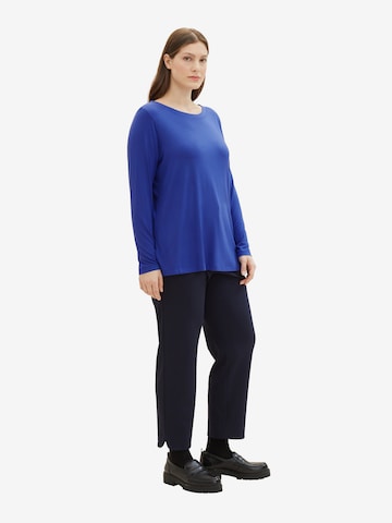 Tom Tailor Women + Shirt in Blue