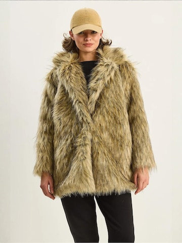 Bianco Lucci Wintermantel in Bruin