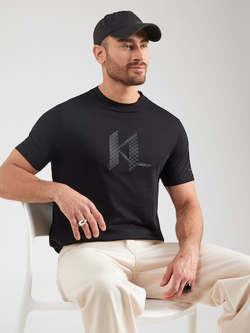 Karl Lagerfeld Тениска в черно: отпред