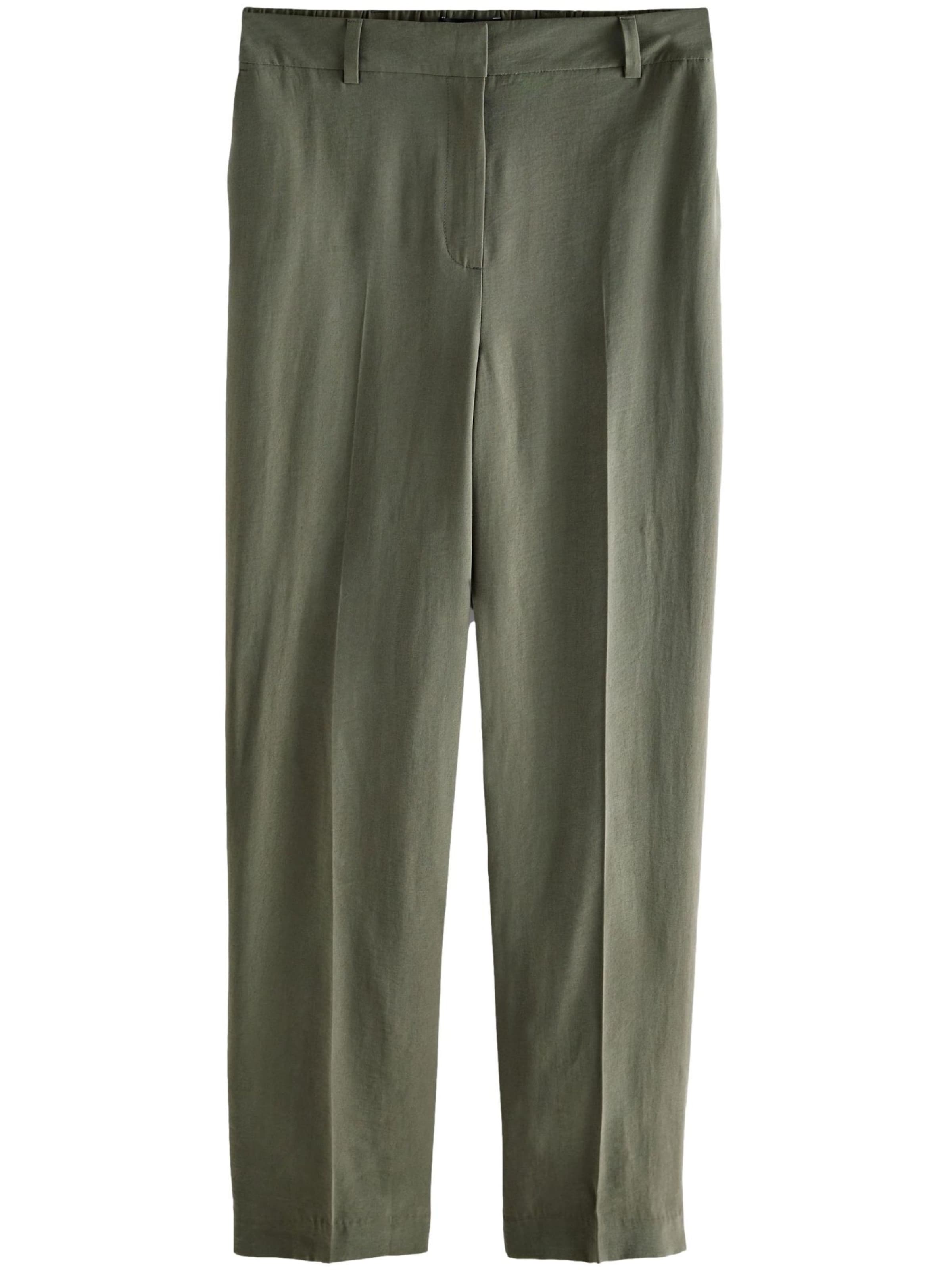 Regular Pantalon à plis Next en vert : devant