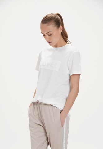 Athlecia Performance Shirt 'KATTY W Slub Tee' in White: front