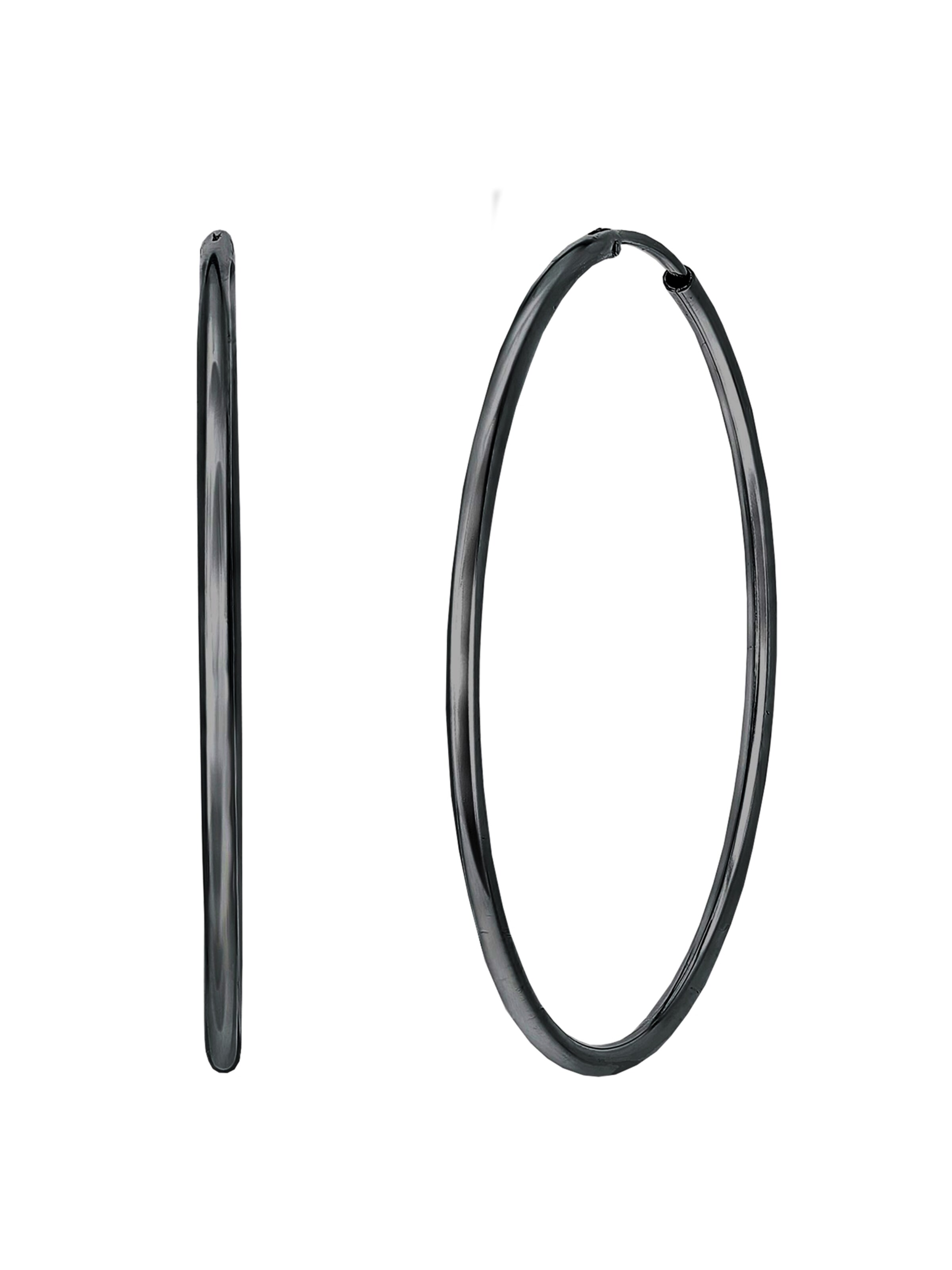 Lucardi Oorbellen 'More Stories' in Zwart: voorkant