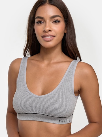 Bustier Soutien-gorge 'Retro' Nur Die en gris : devant