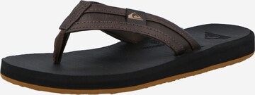 QUIKSILVER Pantoletter 'CARVER SQUISH' i brun: forside