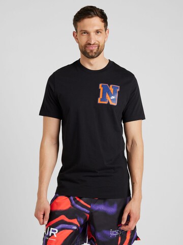 Nike Sportswear T-Shirt 'CLUB' in Schwarz