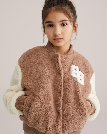 WE Fashion - Casaco meia-estação em castanho