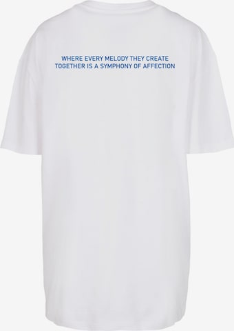 Merchcode T-Shirt 'Love Birds' in Weiß