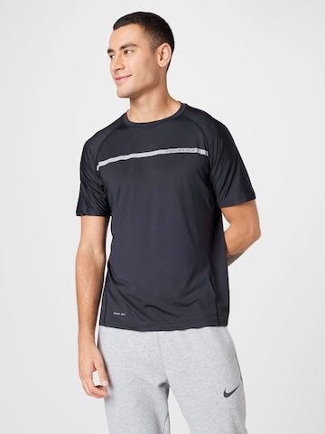 ENDURANCE - Camisa funcionais 'Serzo' em preto: frente