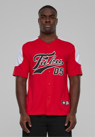 FUBU Regular fit Button Up Shirt in Red: front