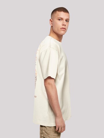 T-Shirt 'Japanese And Dragon Fire' F4NT4STIC en beige