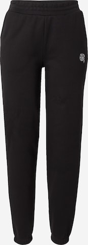Karl Lagerfeld Tapered Pants 'Ikonik 2.0' in Black: front