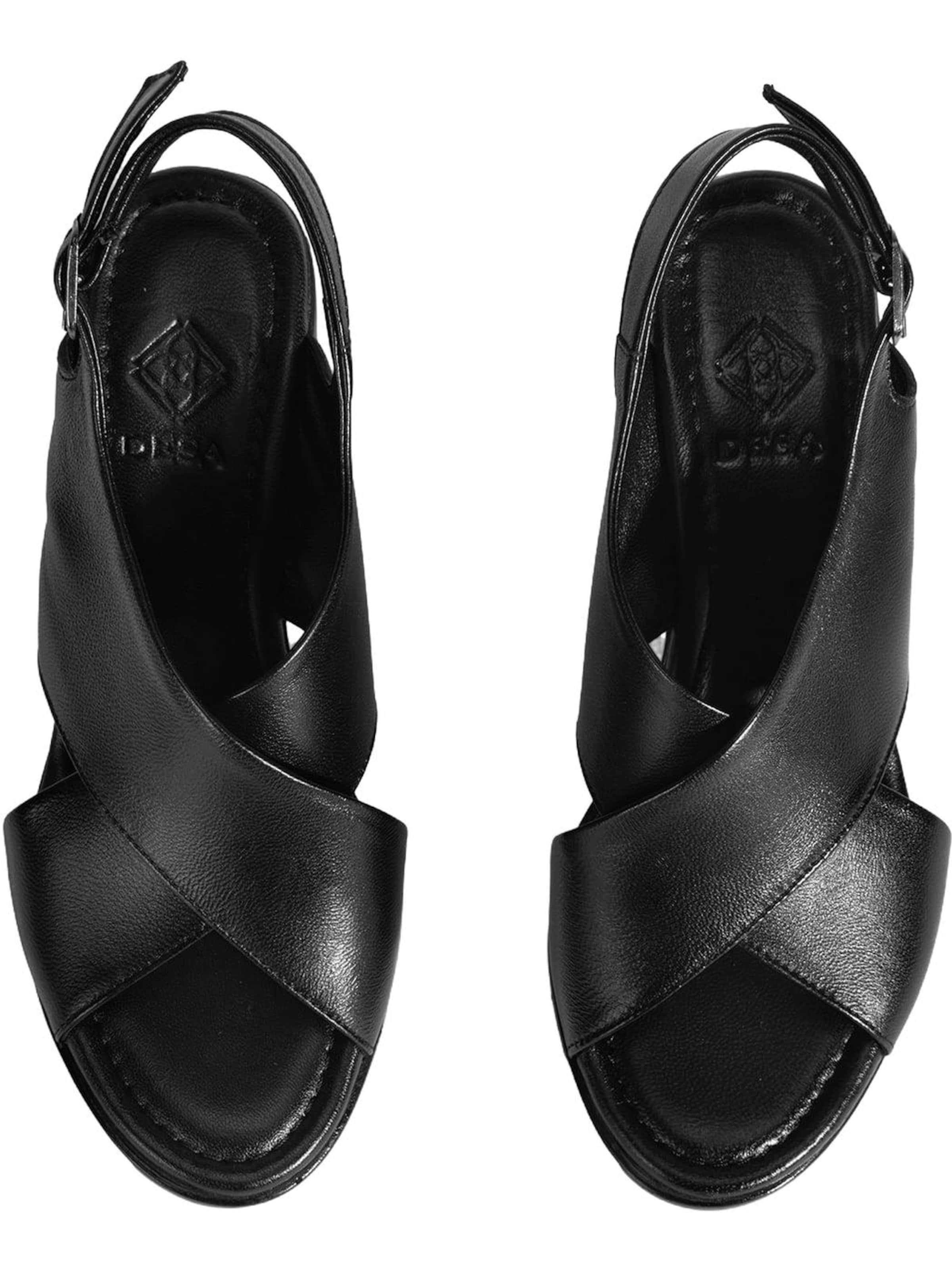 Desa - Sandalias de dedo 'Sandalen' en negro
