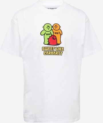 Carhartt WIP - Camiseta 'Gummy' en blanco: frente