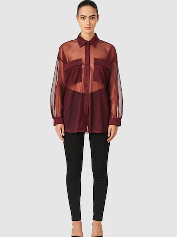 VERO MODA Blouse 'Camicie' in Red: front