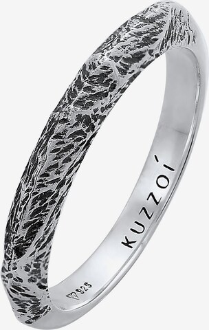 KUZZOI Ring i silver: framsida