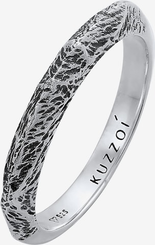 KUZZOI Ring in Silver: front