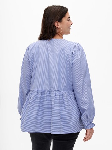 Camicia da donna 'MTASNIM' di Zizzi in blu