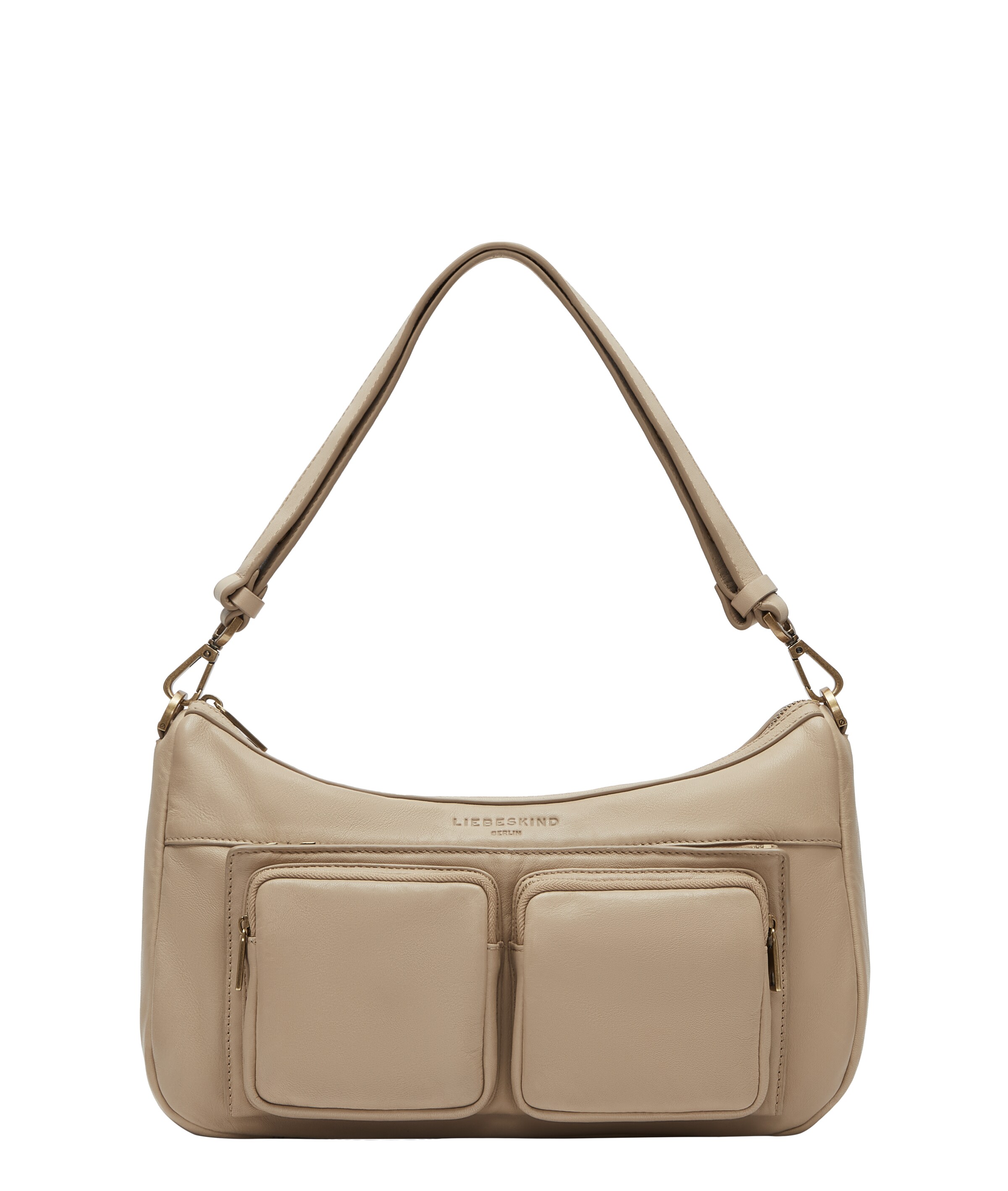 Liebeskind Berlin Schultertasche in Beige: Vorderseite