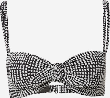 AERIE Bandeau Bikinitopp i svart: forside