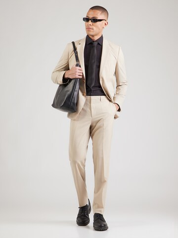 HUGO Slimfit Puku 'Arti-Hesten253X' värissä beige