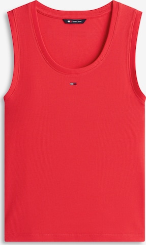 raudona Tommy Jeans Palaidinė be rankovių 'ESSENTIAL': priekis