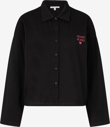 Joop Jeans Pyjama-Shirt in Schwarz: Vorderseite