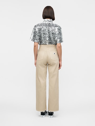 Carhartt WIP Szeroka nogawka Jeansy 'Jane' w kolorze beżowy