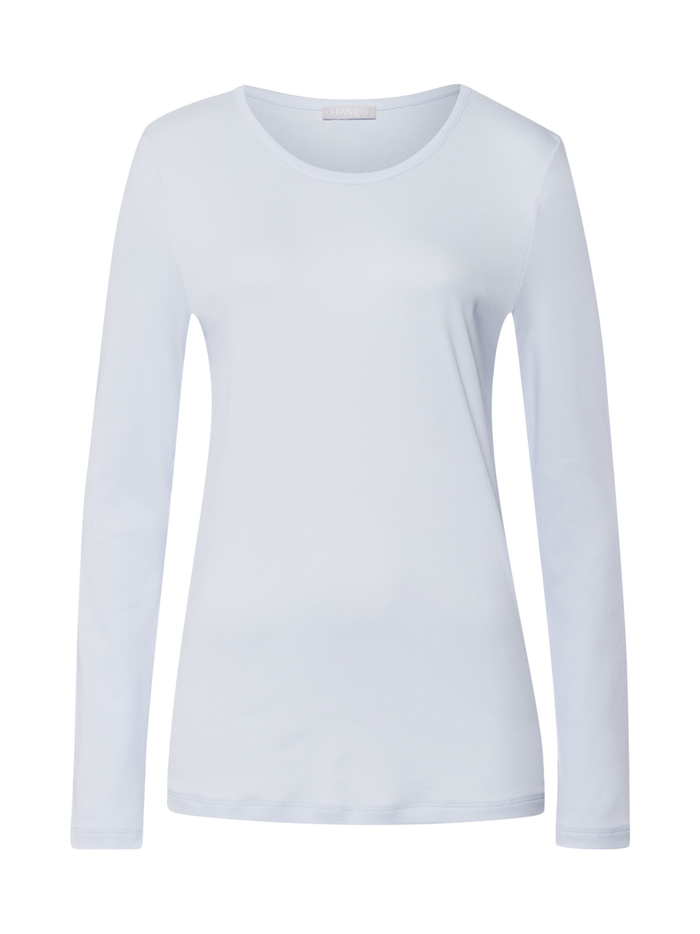 Hanro Slaapshirt ' Loungy Nights ' in Blauw: voorkant